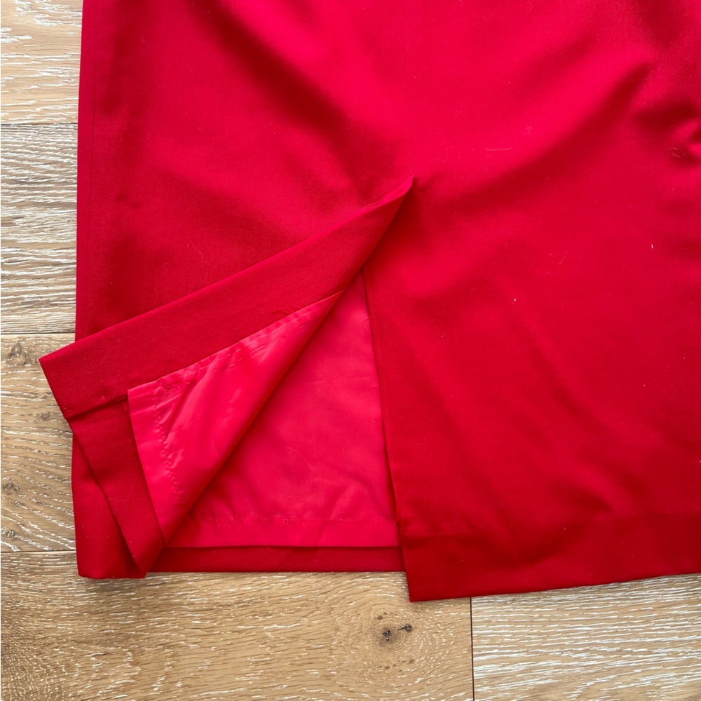 Lynn&Co Wool Red Midi Skirt - Picture 7 of 12